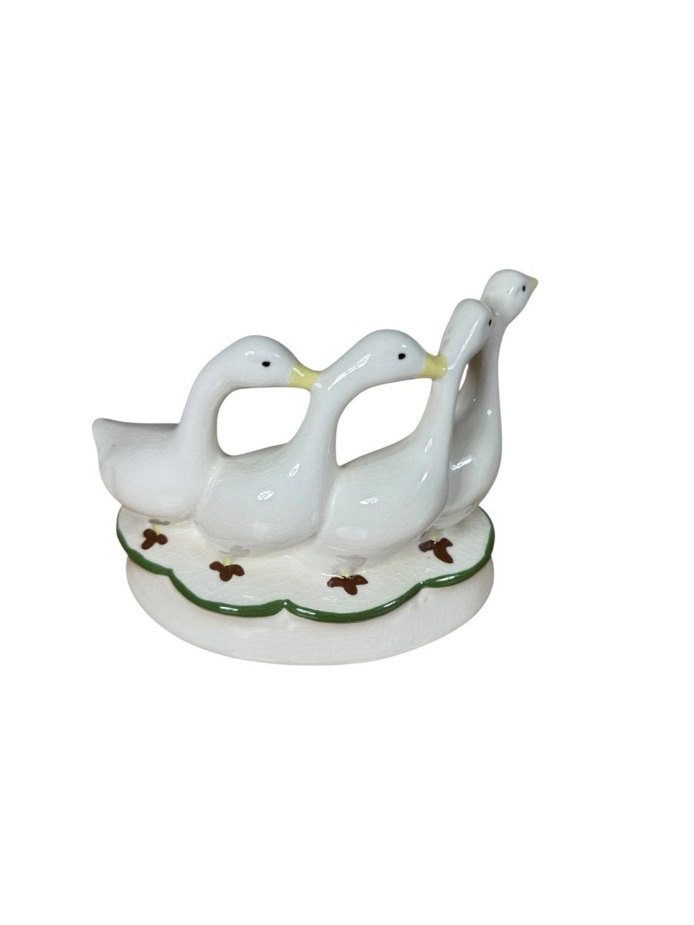 Ceramic White Goose Figurine